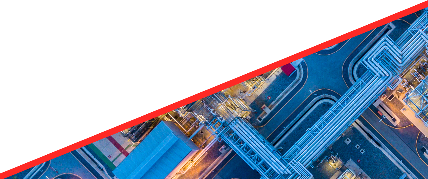Background image - aerial view of a refinery